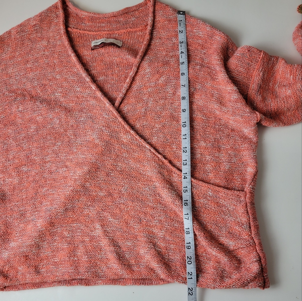 EUC Anthropologie Pilcro Drew Surplice Sweater Wrap Boho Fair Isle - Picture 8 of 11